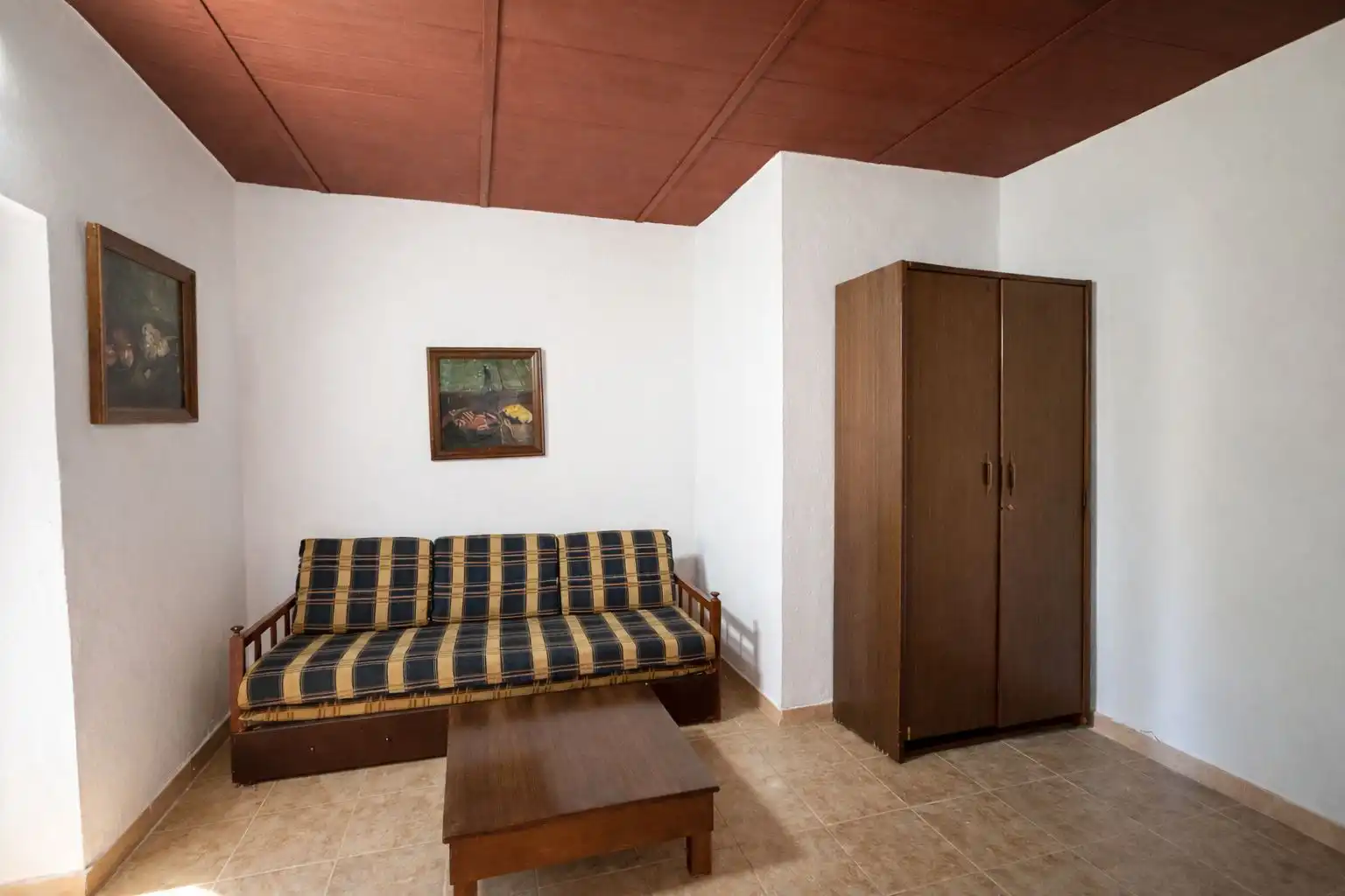 Sala de estar de Finca rústica en venta en Paymogo con Jardín privado, Terraza y Amueblado