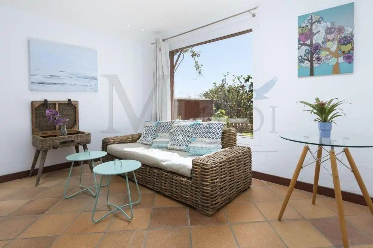 Living room of Houses for sale in La Oliva  with Heating, Private garden and Terrace