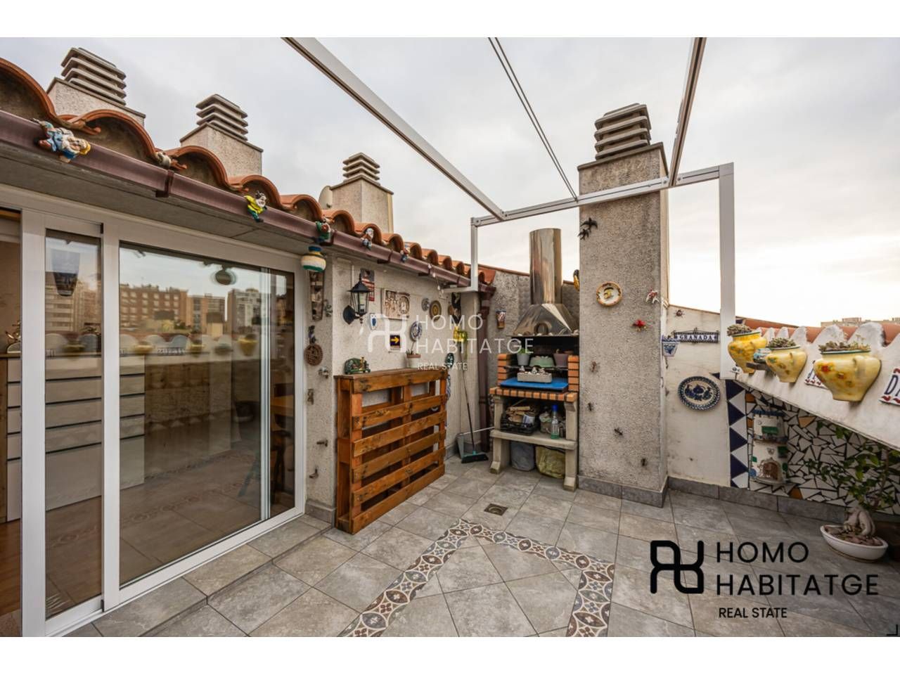 Terrasse von Maisonette zum Verkauf in Sabadell mit Heizung, Parkett und Terrasse