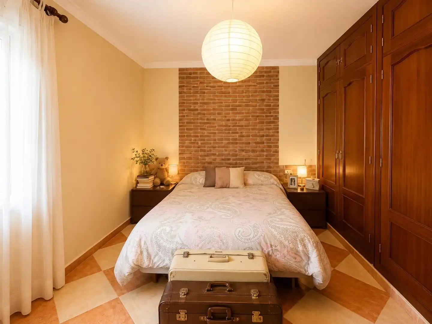 Schlafzimmer von Wohnung zum Verkauf in Jerez de la Frontera mit Klimaanlage, Privatgarten und Möbliert