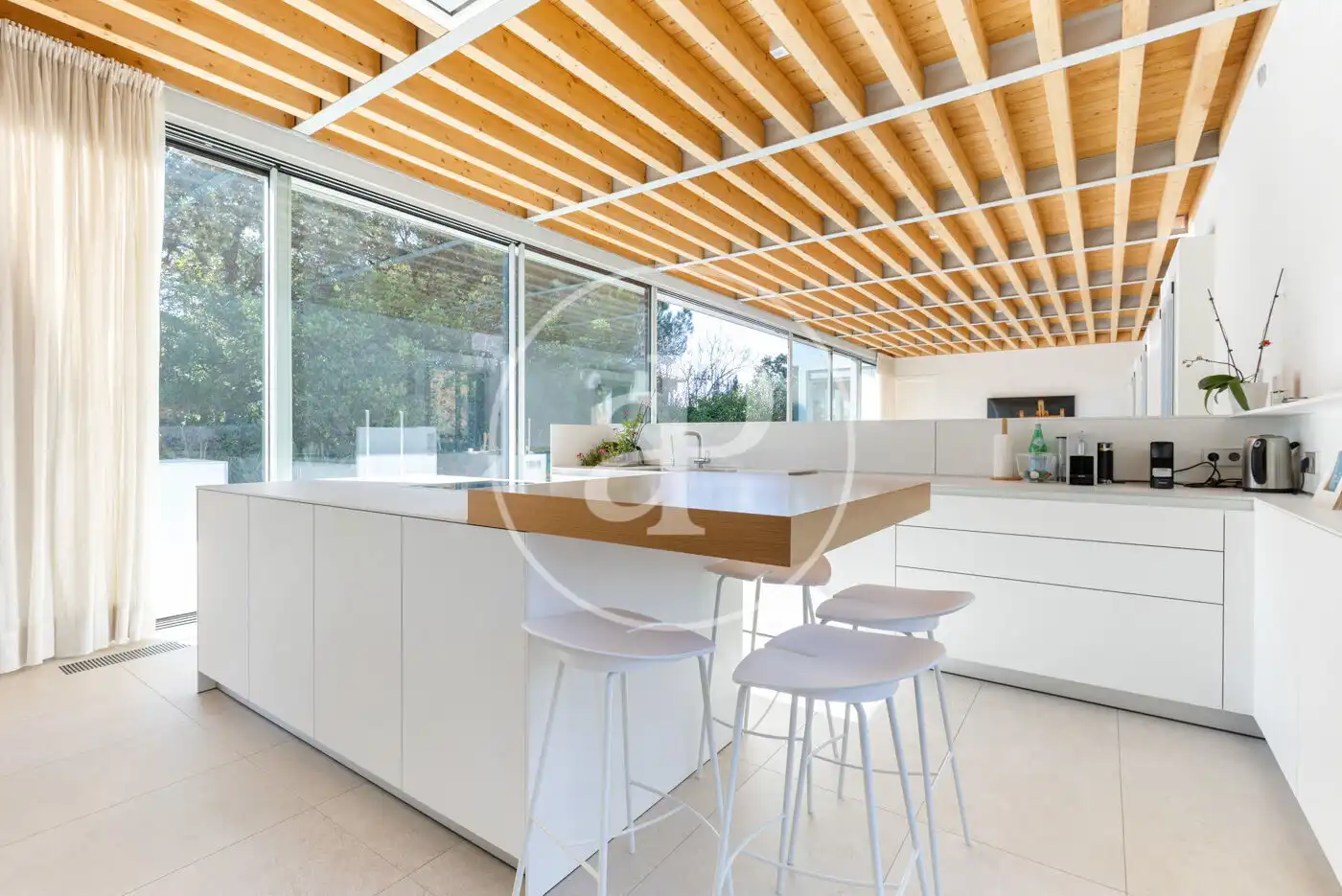 Kitchen of Houses for sale in Sant Cugat del Vallès  with Air Conditioner, Heating and Private garden