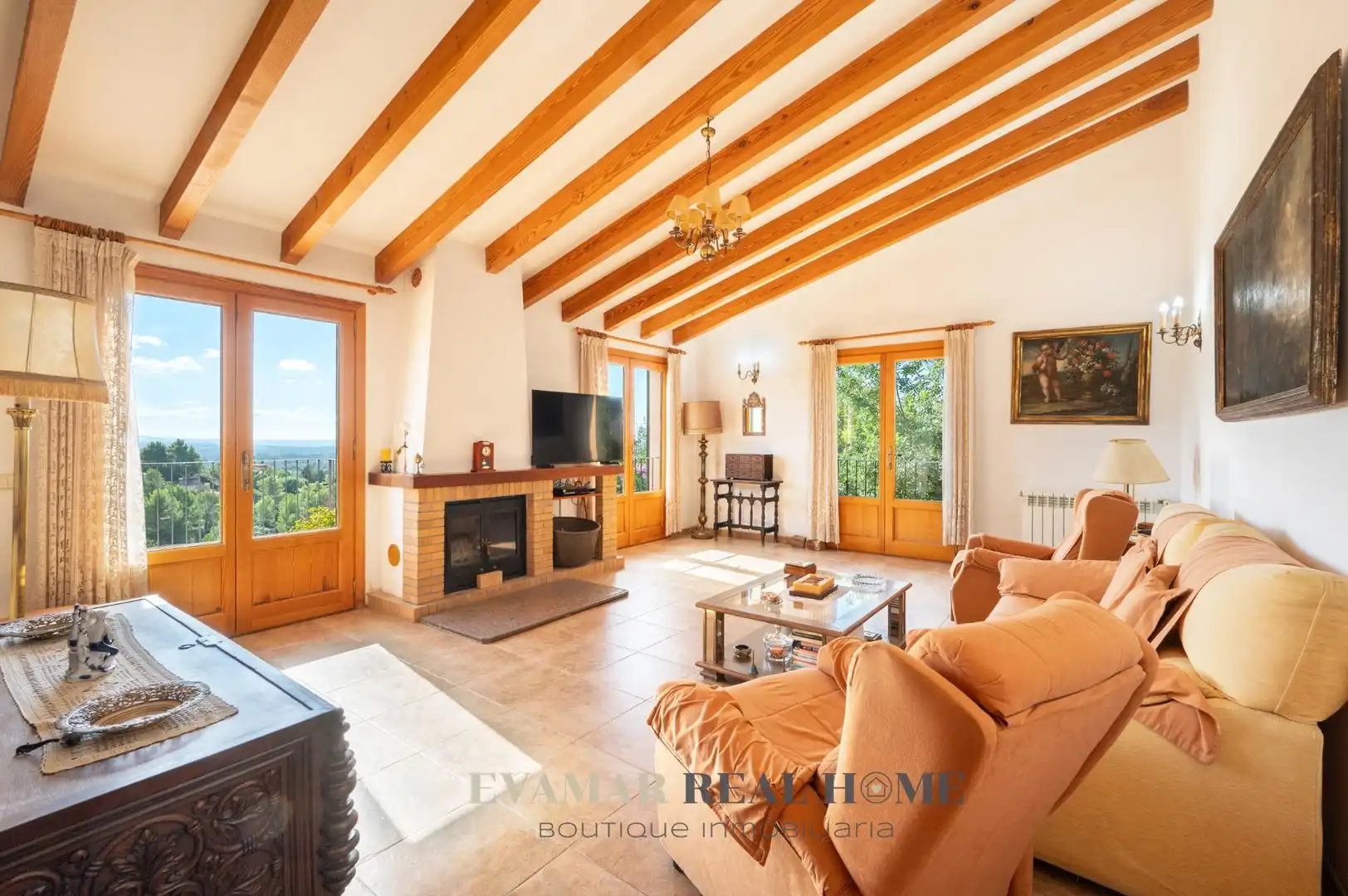 Sala de estar de Casa o chalet en venta en Bunyola con Calefacción, Jardín privado y Terraza