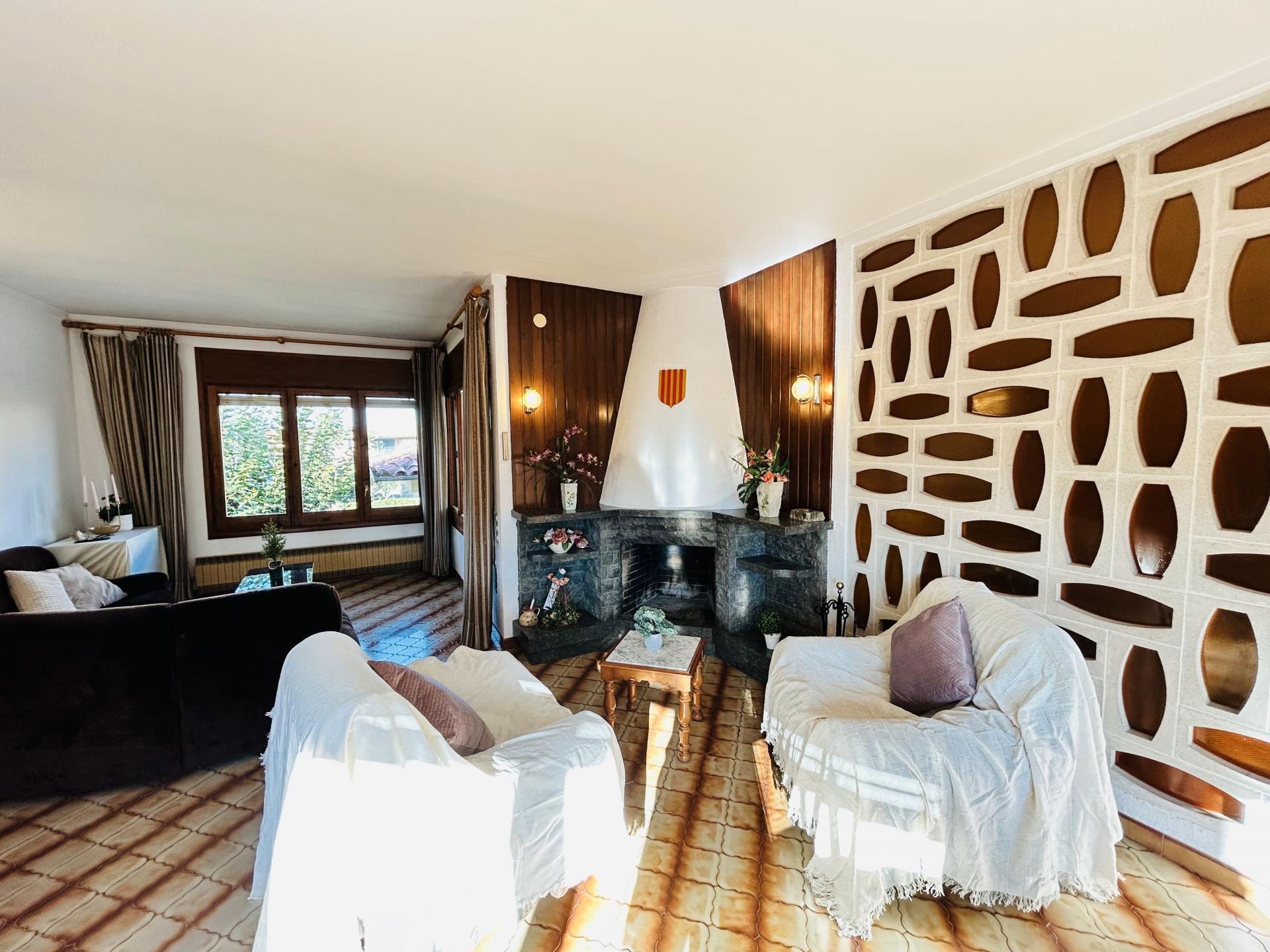 Sala d'estar de Casa o xalet en venda en Folgueroles amb Jardí privat