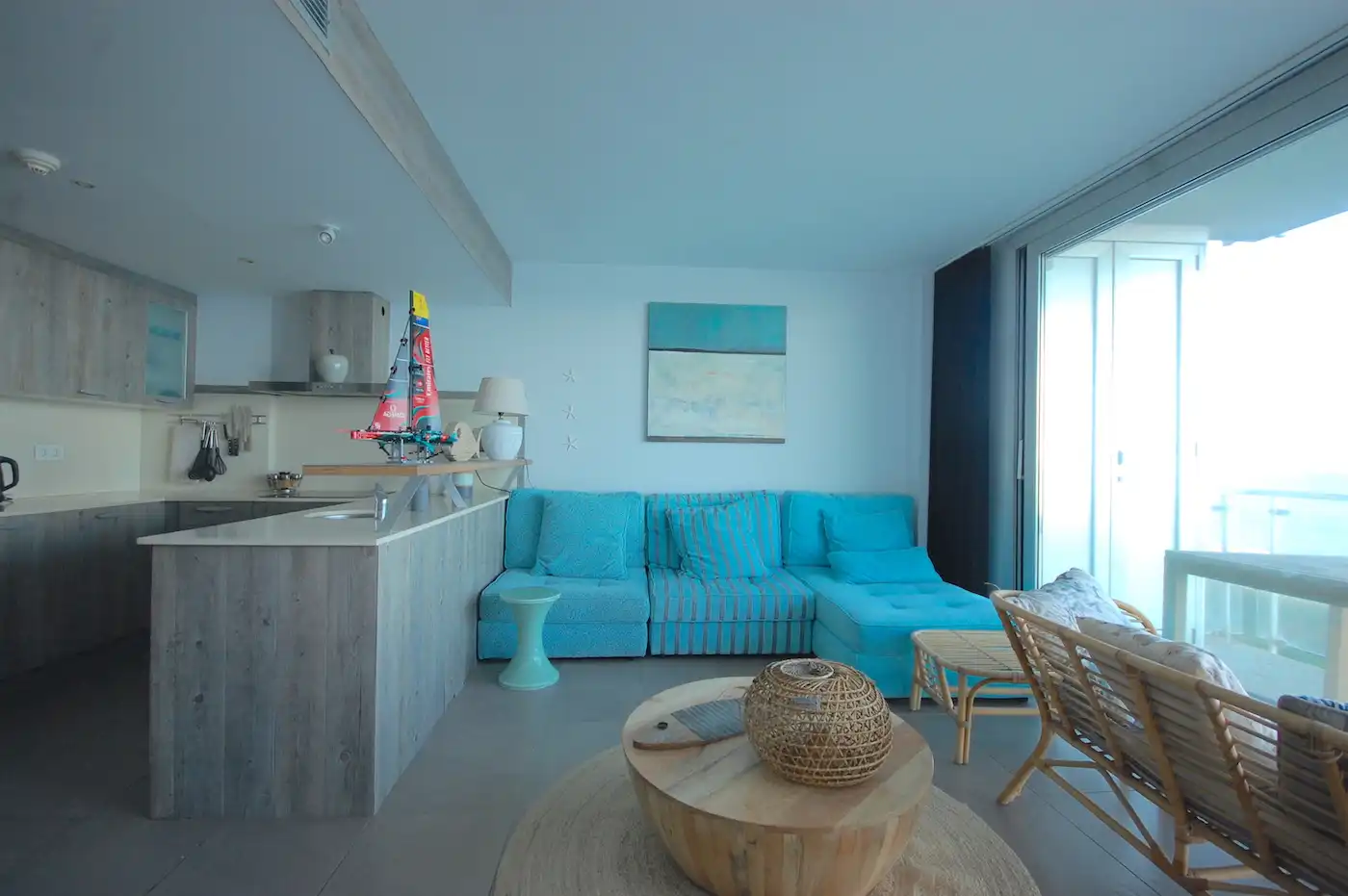 Sala d'estar de Apartament en venda en L'Escala amb Aire condicionat, Calefacció i Terrassa