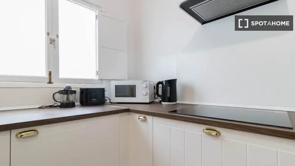 Cocina de Piso para compartir en Las Palmas de Gran Canaria con Aire acondicionado, Terraza y Amueblado