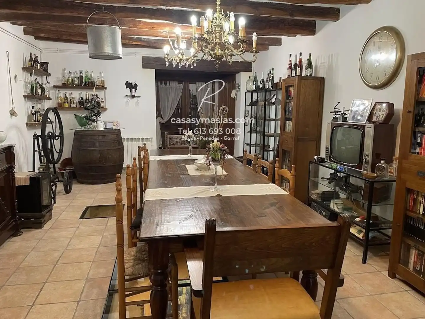 Dining room of Country homes for rent in Sant Martí Sarroca  with Heating and Balcony