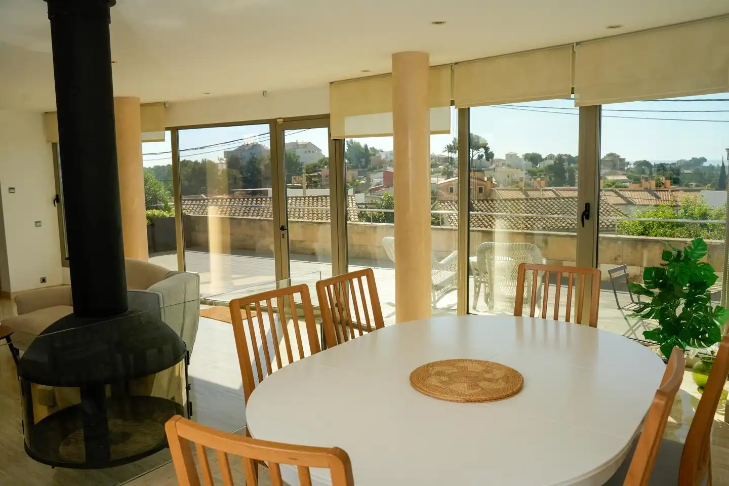 Comedor de Casa o chalet en venta en  Palma de Mallorca con Aire acondicionado, Calefacción y Jardín privado