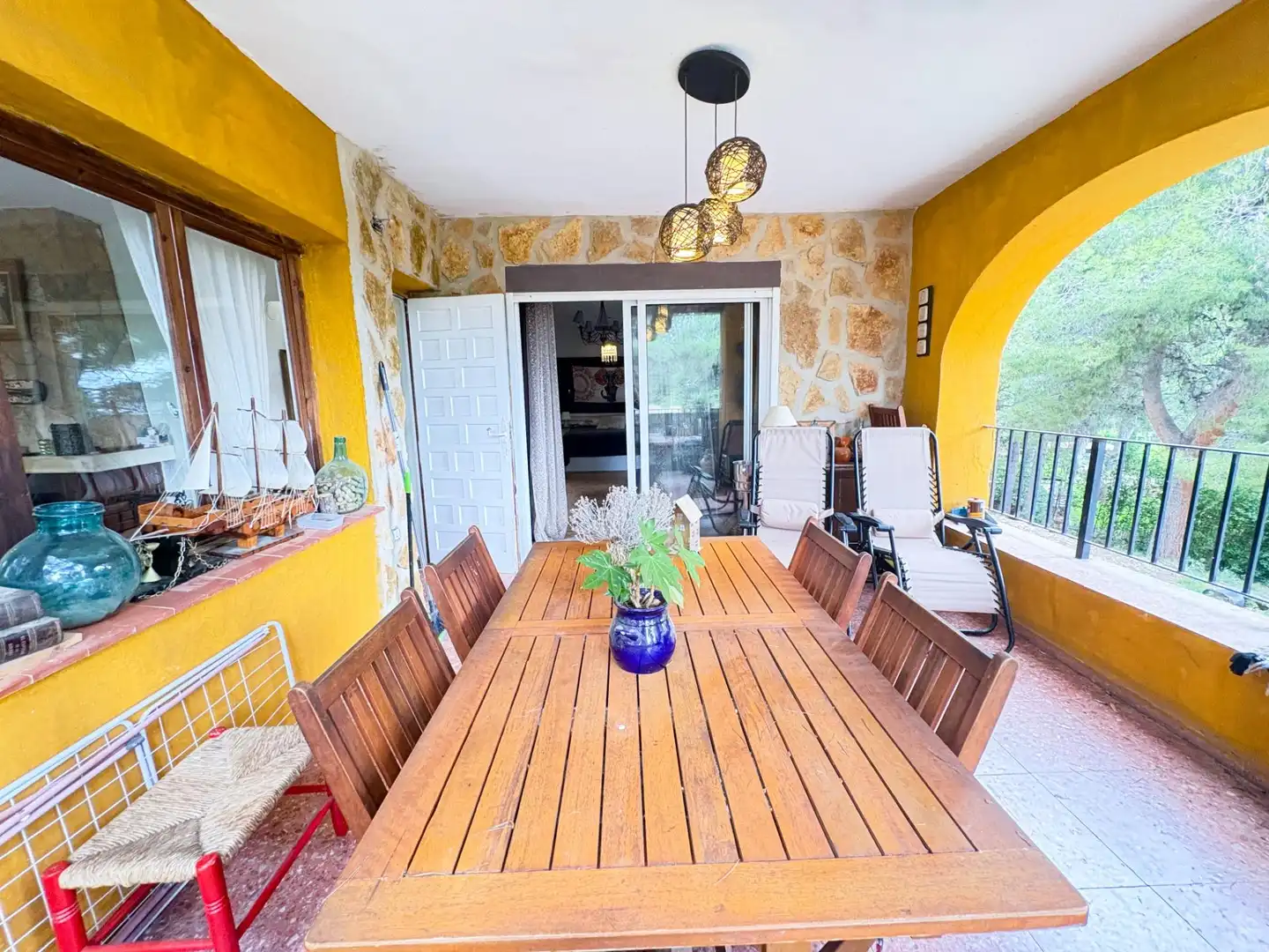 Terraza de Casa o chalet en venta en Tibi con Aire acondicionado, Calefacción y Jardín privado