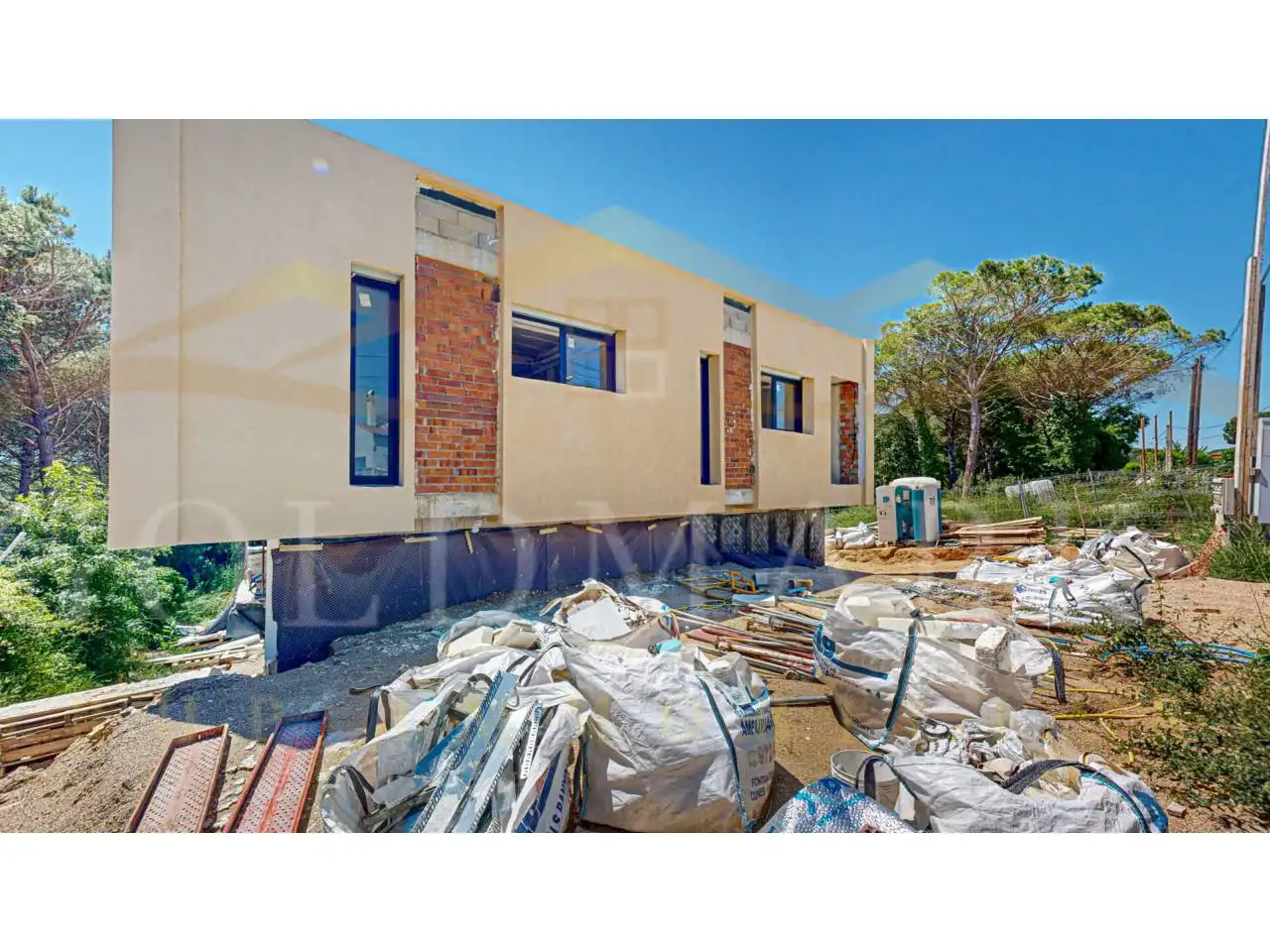 Vista exterior de Casa o xalet en venda en Caldes de Malavella amb Calefacció, Jardí privat i Terrassa
