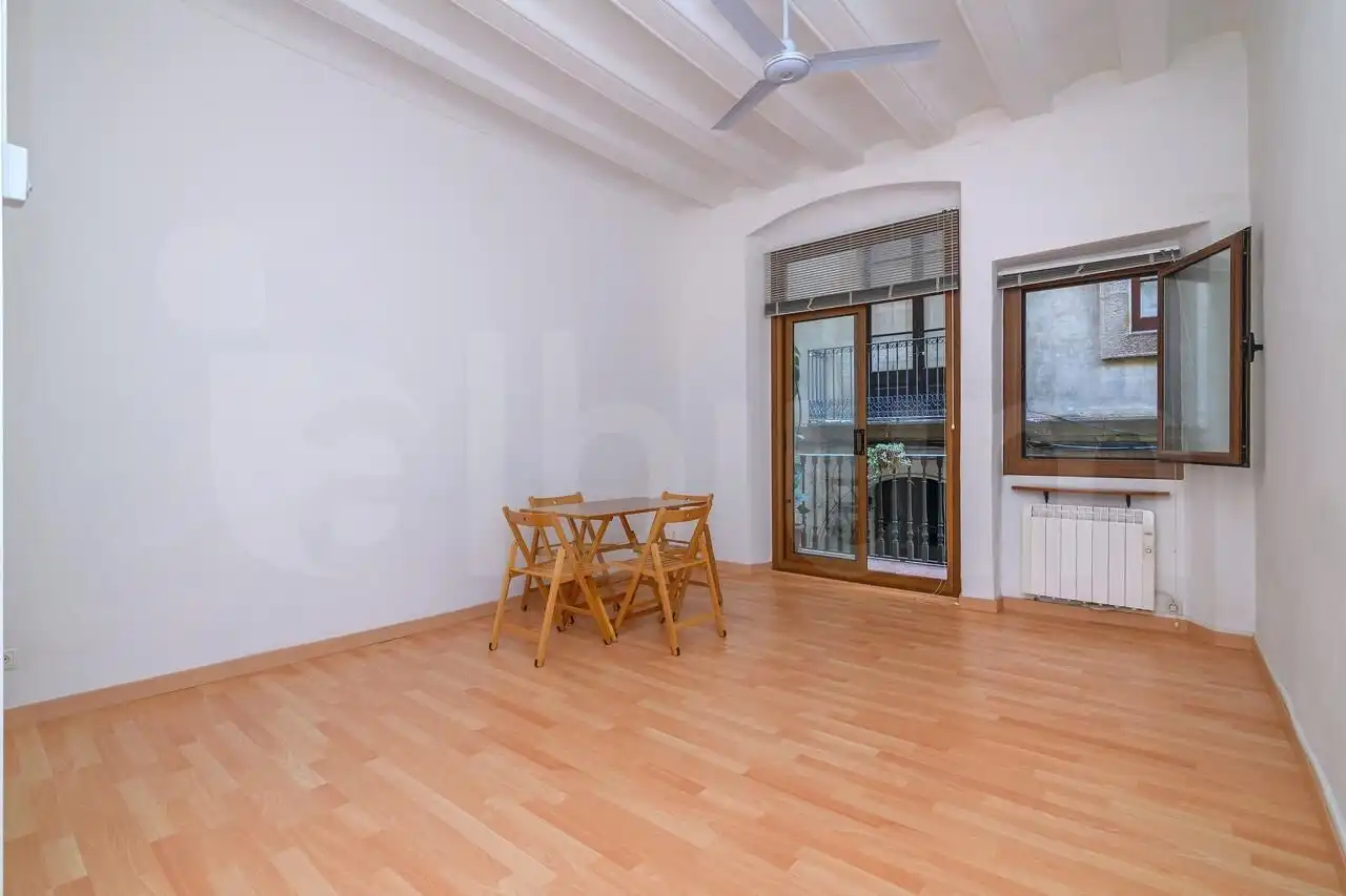 Wohnzimmer von Wohnung zum Verkauf in Barcelona mit Heizung, Parkett und Terrasse