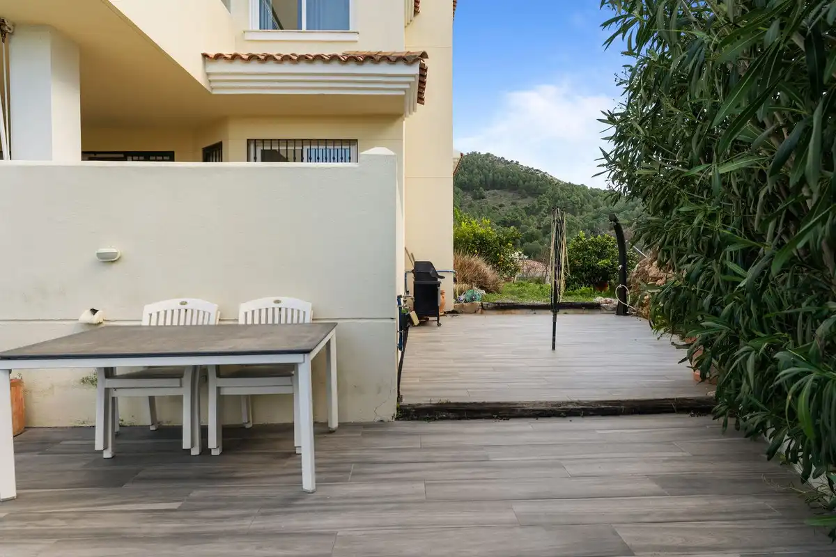 Terraza de Apartamento en venta en Mijas con Aire acondicionado, Jardín privado y Terraza