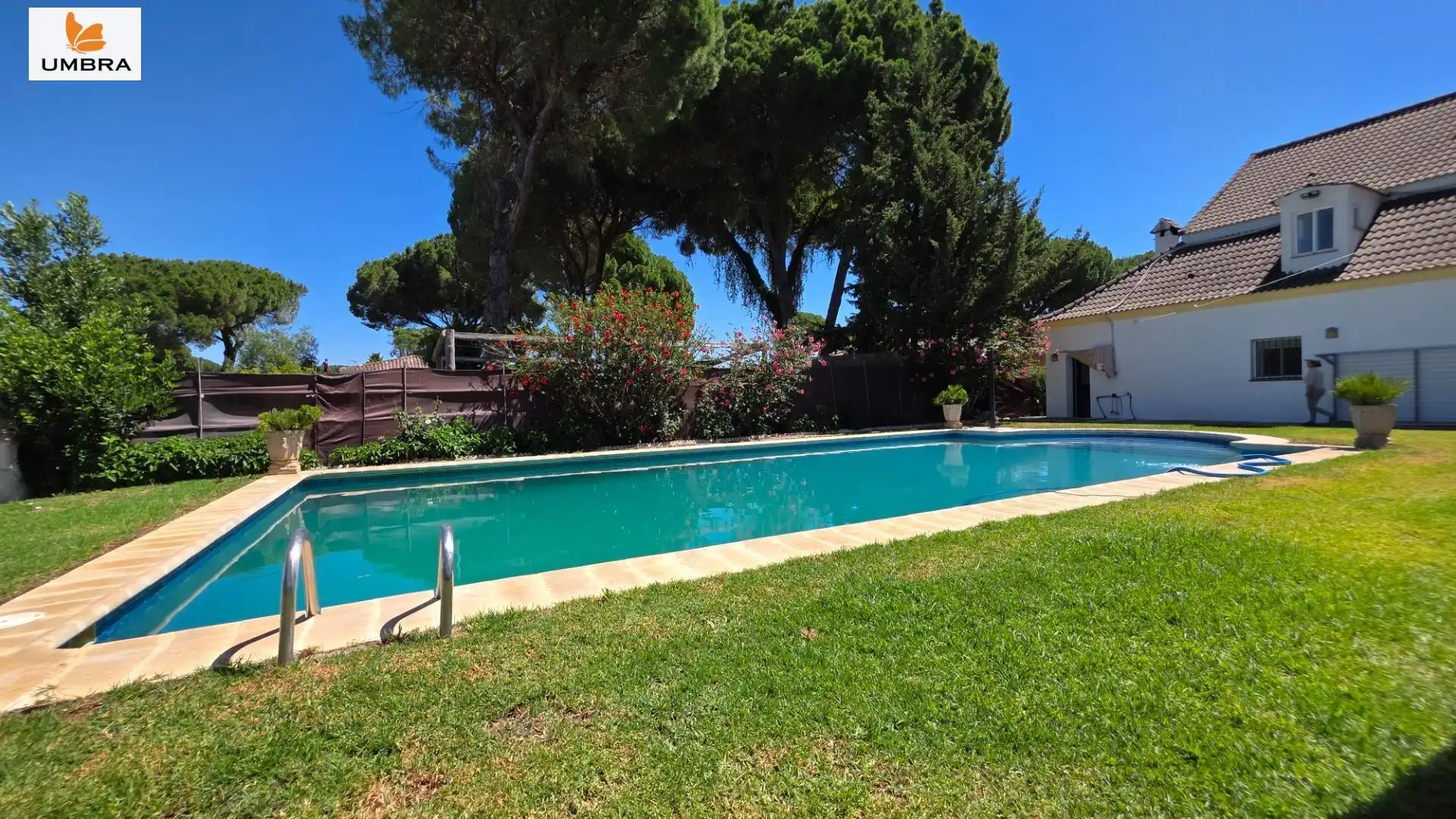 Piscina de Finca rústica en venda en Jerez de la Frontera amb Aire condicionat, Jardí privat i Terrassa