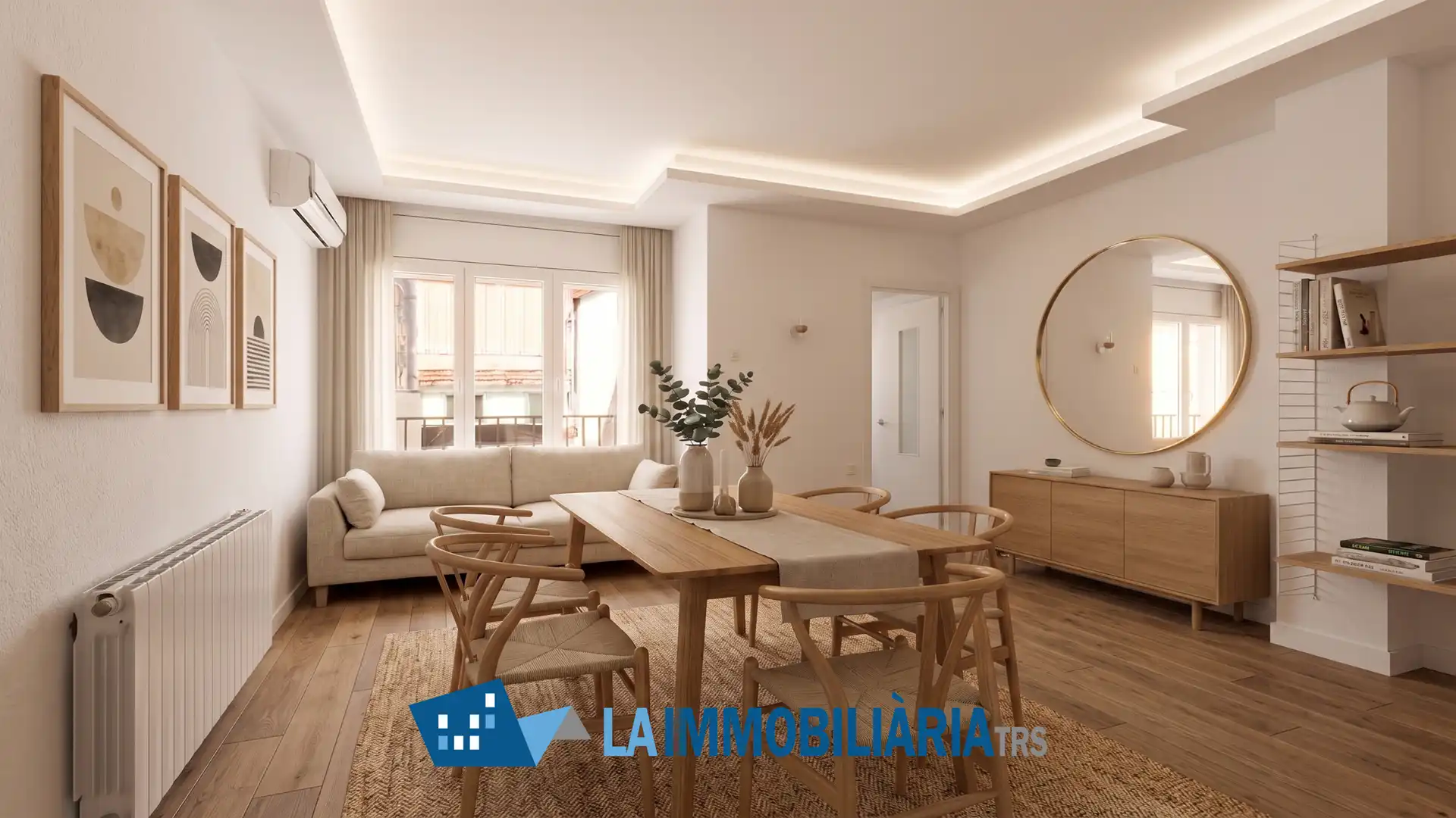 Sala de estar de Piso en venta en Terrassa con Aire acondicionado, Calefacción y Terraza