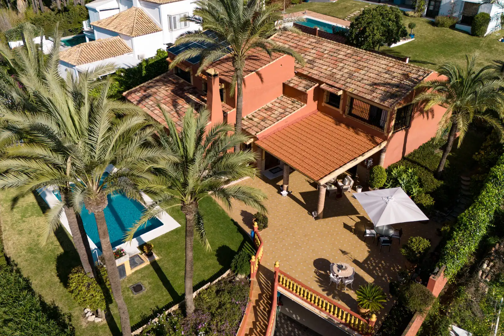 Garden of Houses for sale in Marbella  with Air Conditioner, Private garden and Terrace