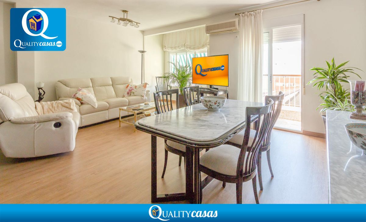 Sala de estar de Piso en venta en Alicante / Alacant con Aire acondicionado, Calefacción y Terraza