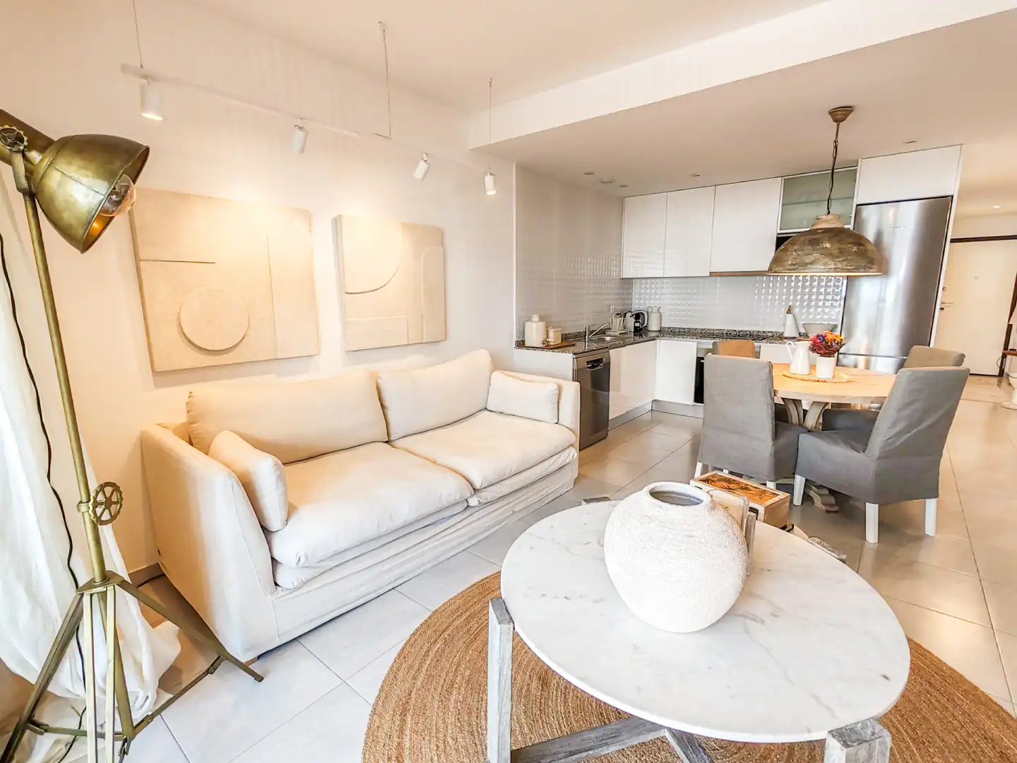 Wohnzimmer von Wohnung zum Verkauf in Pulpí mit Klimaanlage, Heizung und Terrasse