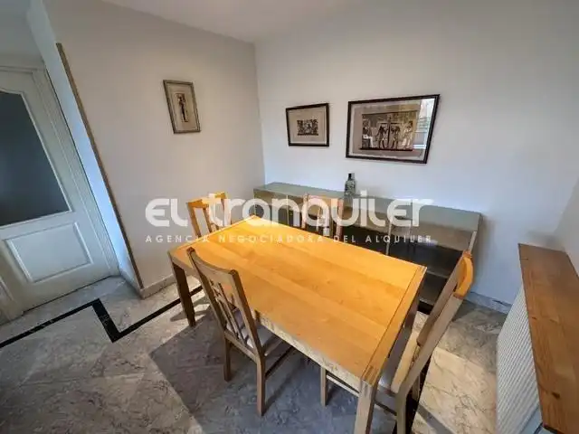 Dining room of Flat for rent in Madrid  with Air Conditioner, Parquet flooring and Swimming Pool