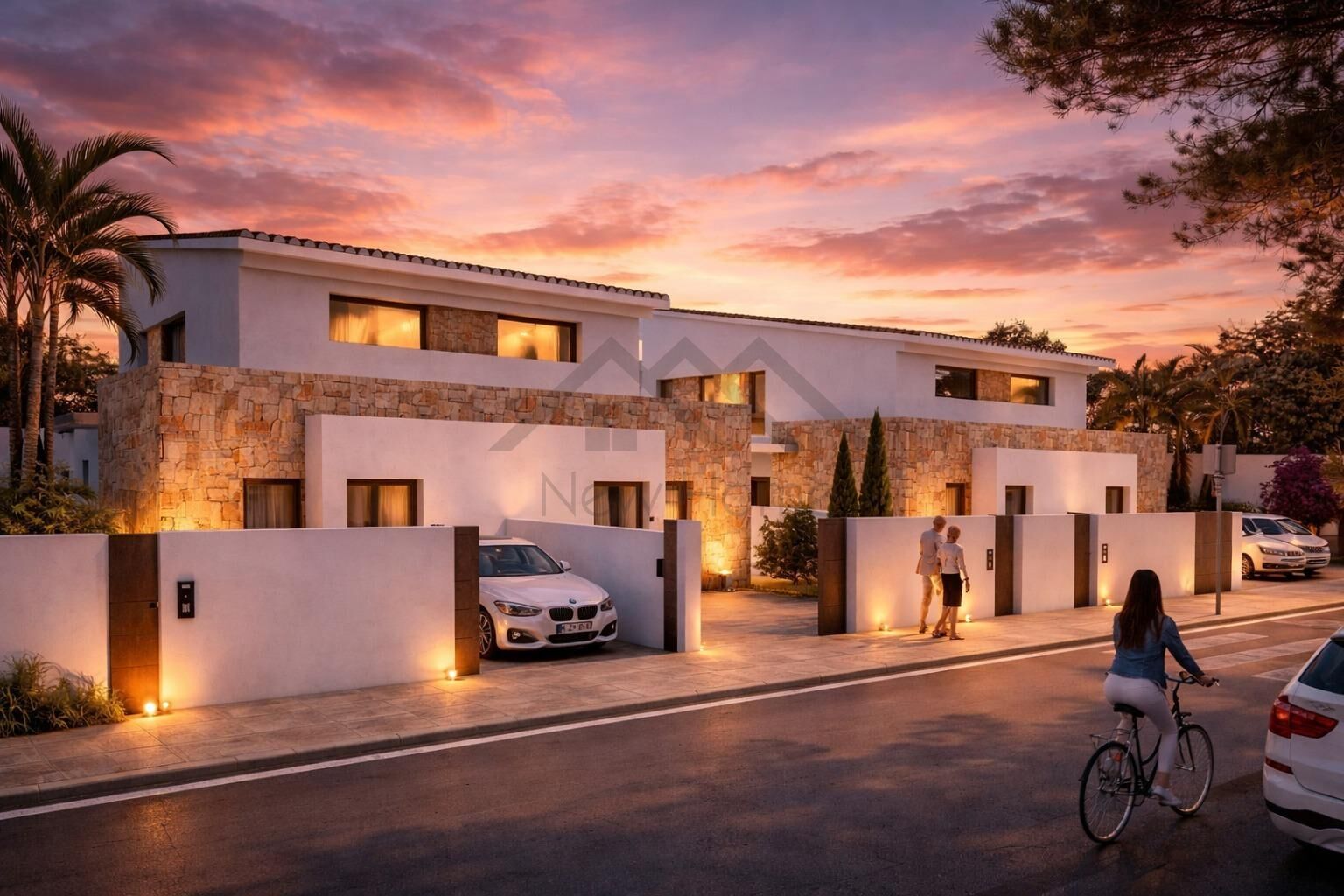 Vista exterior de Casa adosada en venda en Benaguasil amb Jardí privat, Terrassa i Piscina