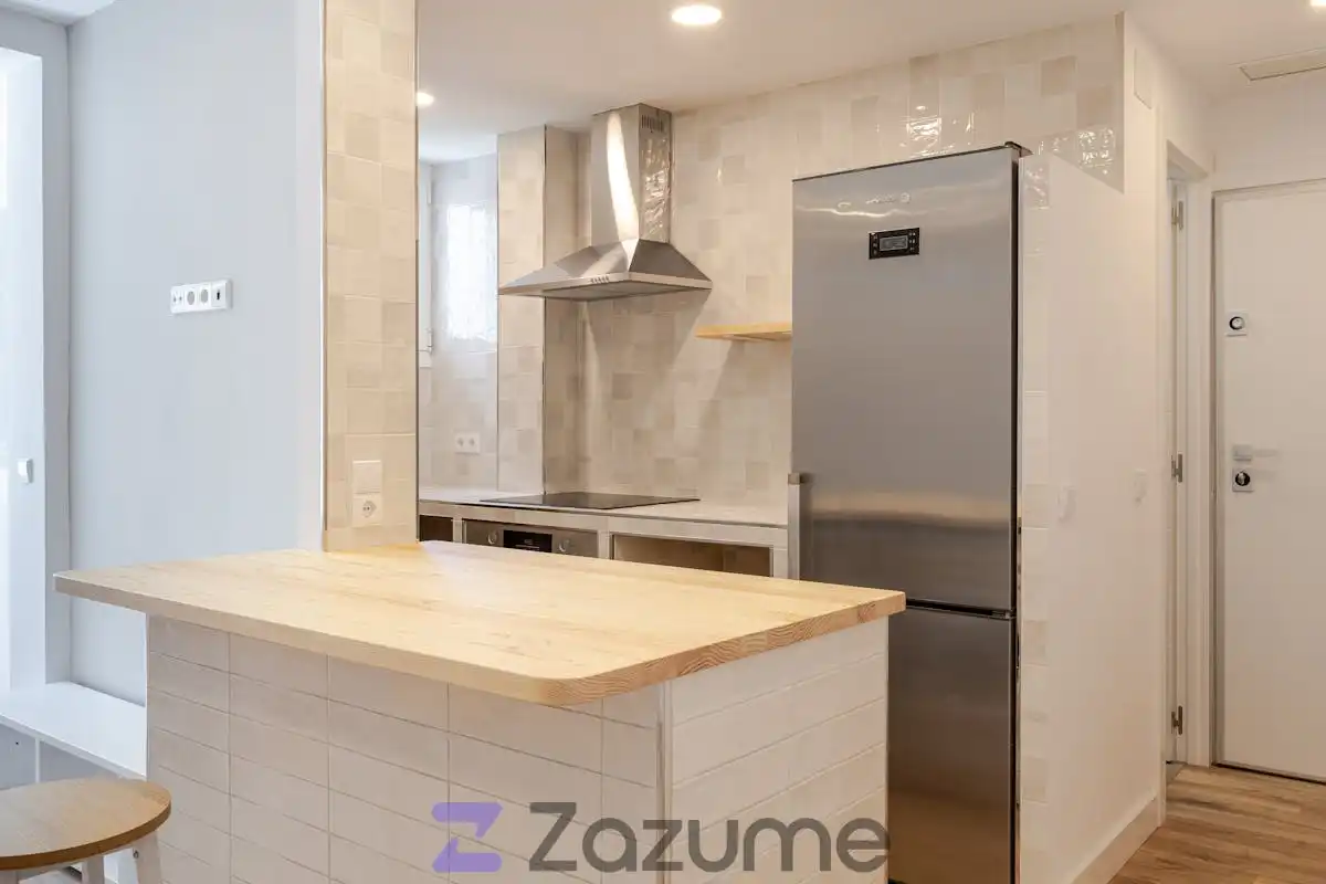 Cocina de Piso de alquiler en  Madrid Capital con Aire acondicionado, Calefacción y Parquet