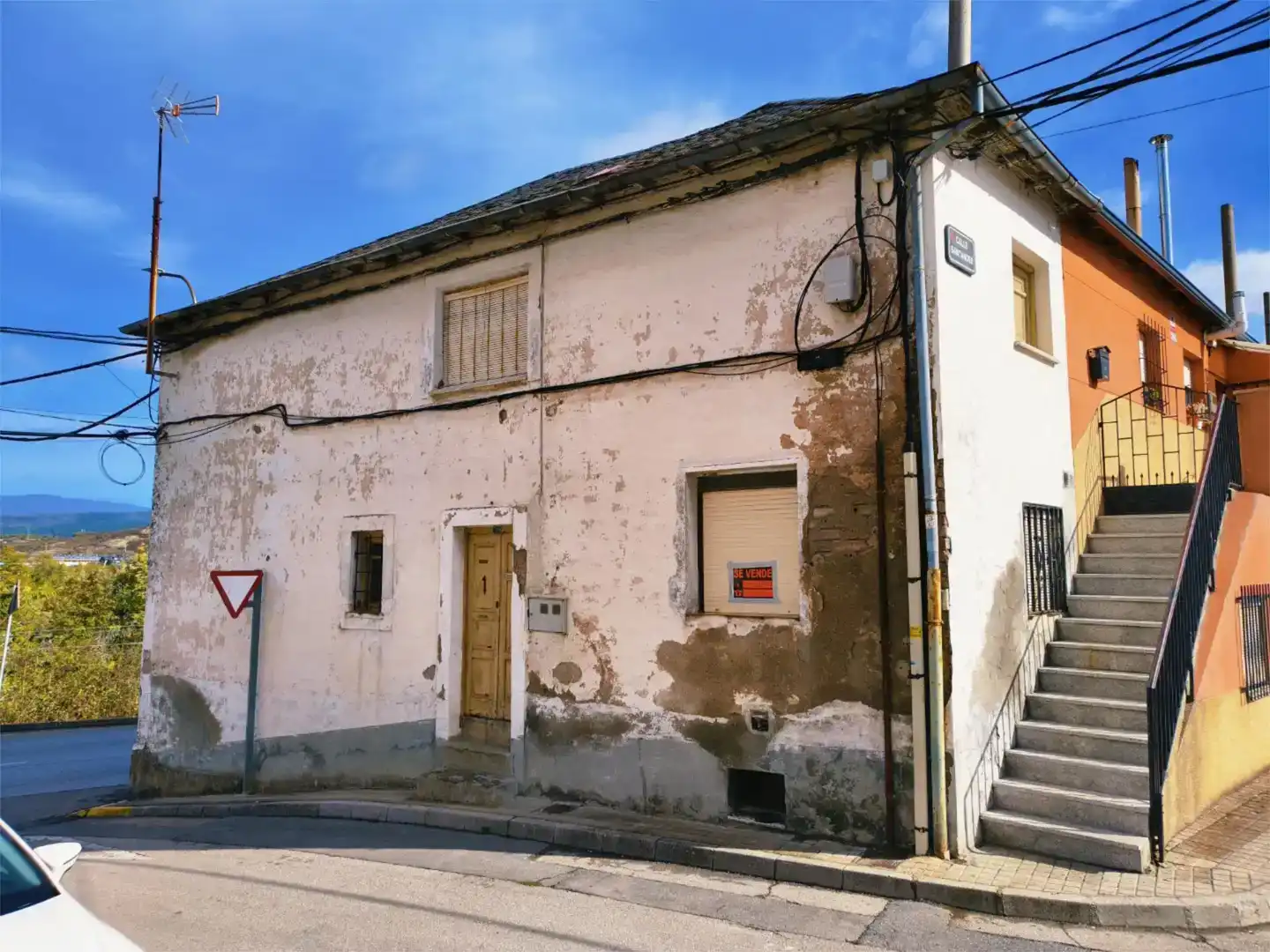 Vista exterior de Casa adosada en venta en Castropodame