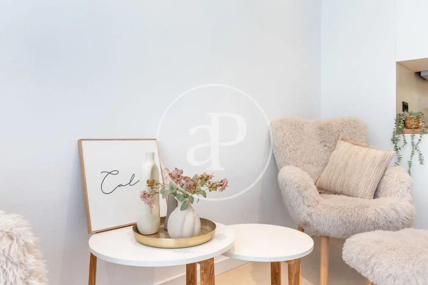 Living room of Flat for sale in Valencia  with Air Conditioner, Heating and Furnished