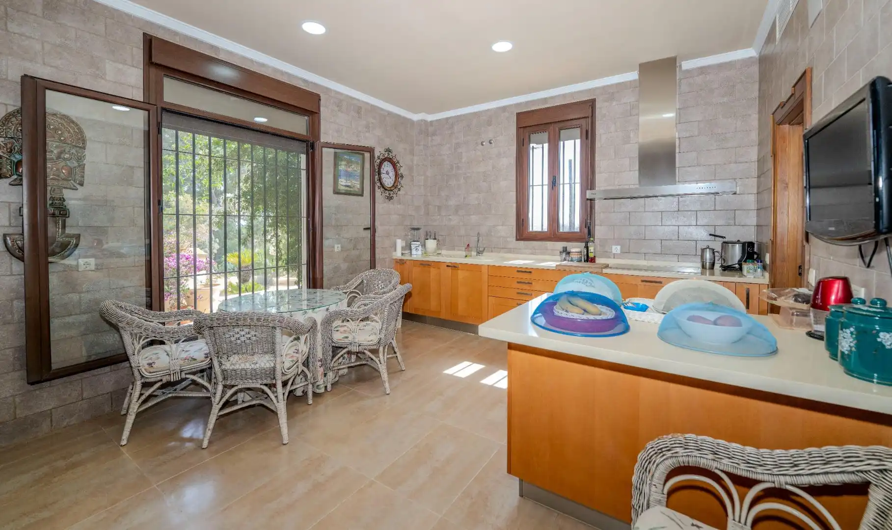 Küche von Country house zum Verkauf in Ayamonte mit Klimaanlage, Heizung und Privatgarten