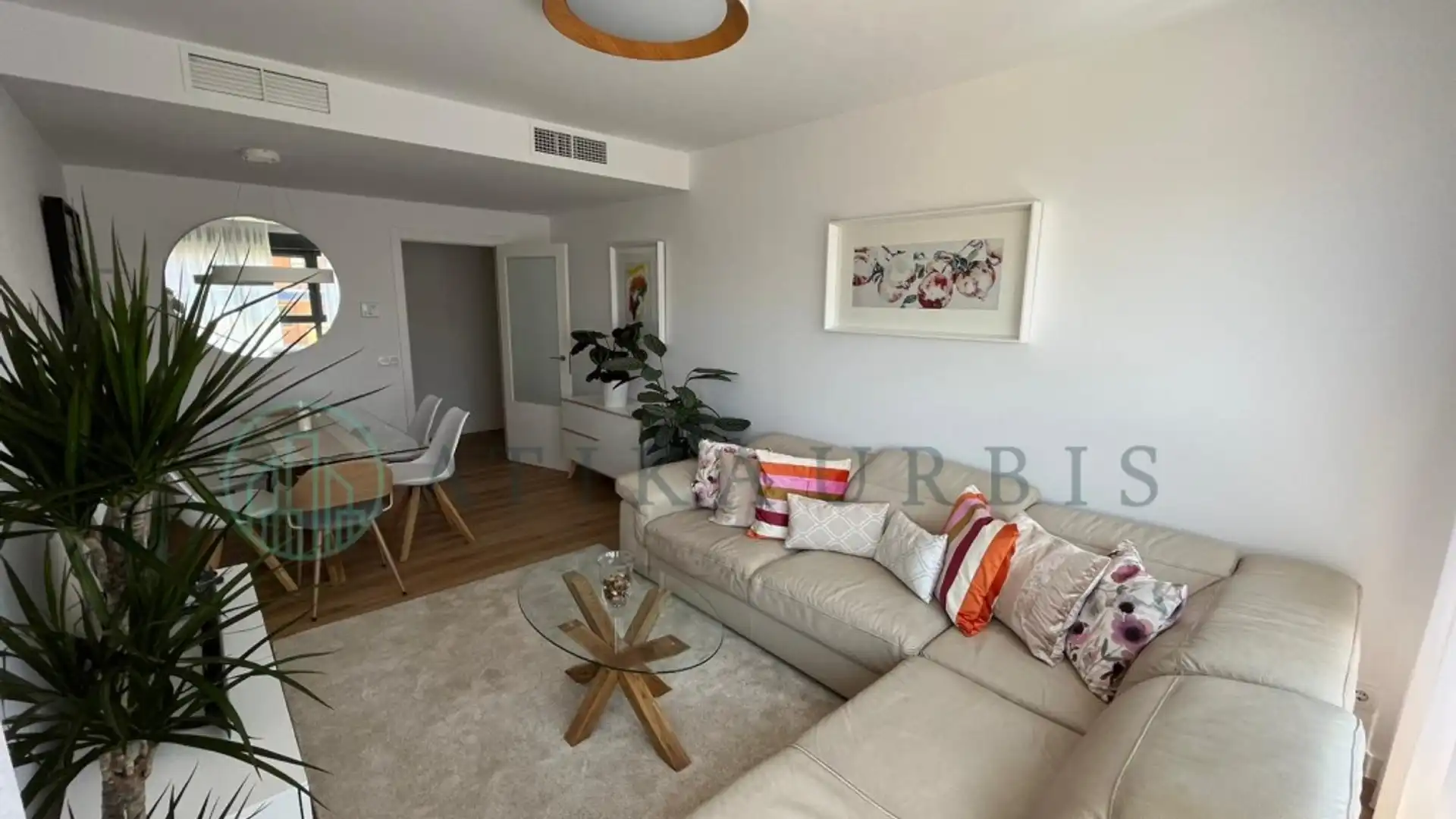 Sala de estar de Piso de alquiler en Málaga Capital con Aire acondicionado, Jardín privado y Terraza