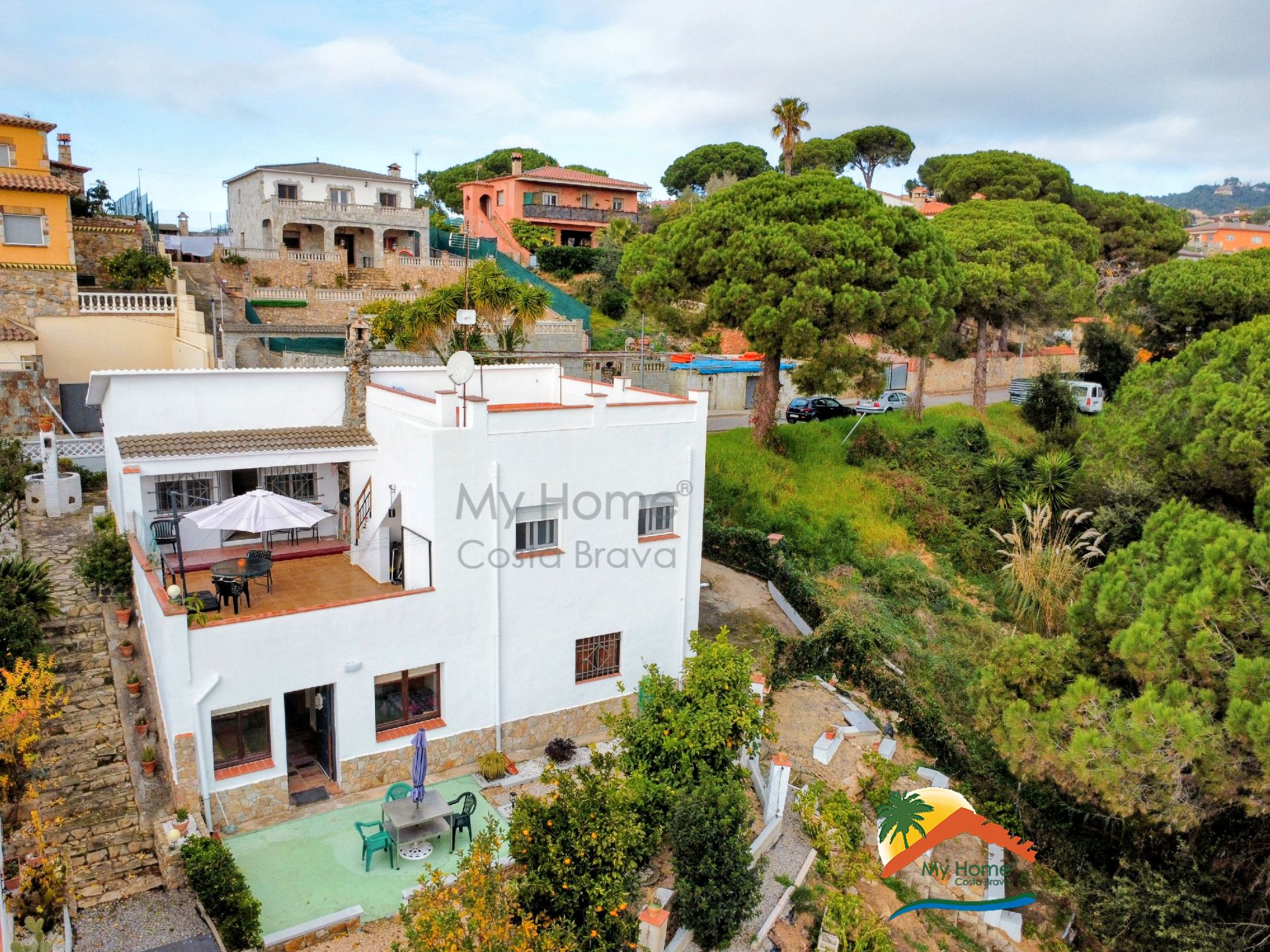 Vista exterior de Casa o xalet en venda en Lloret de Mar amb Aire condicionat, Calefacció i Jardí privat