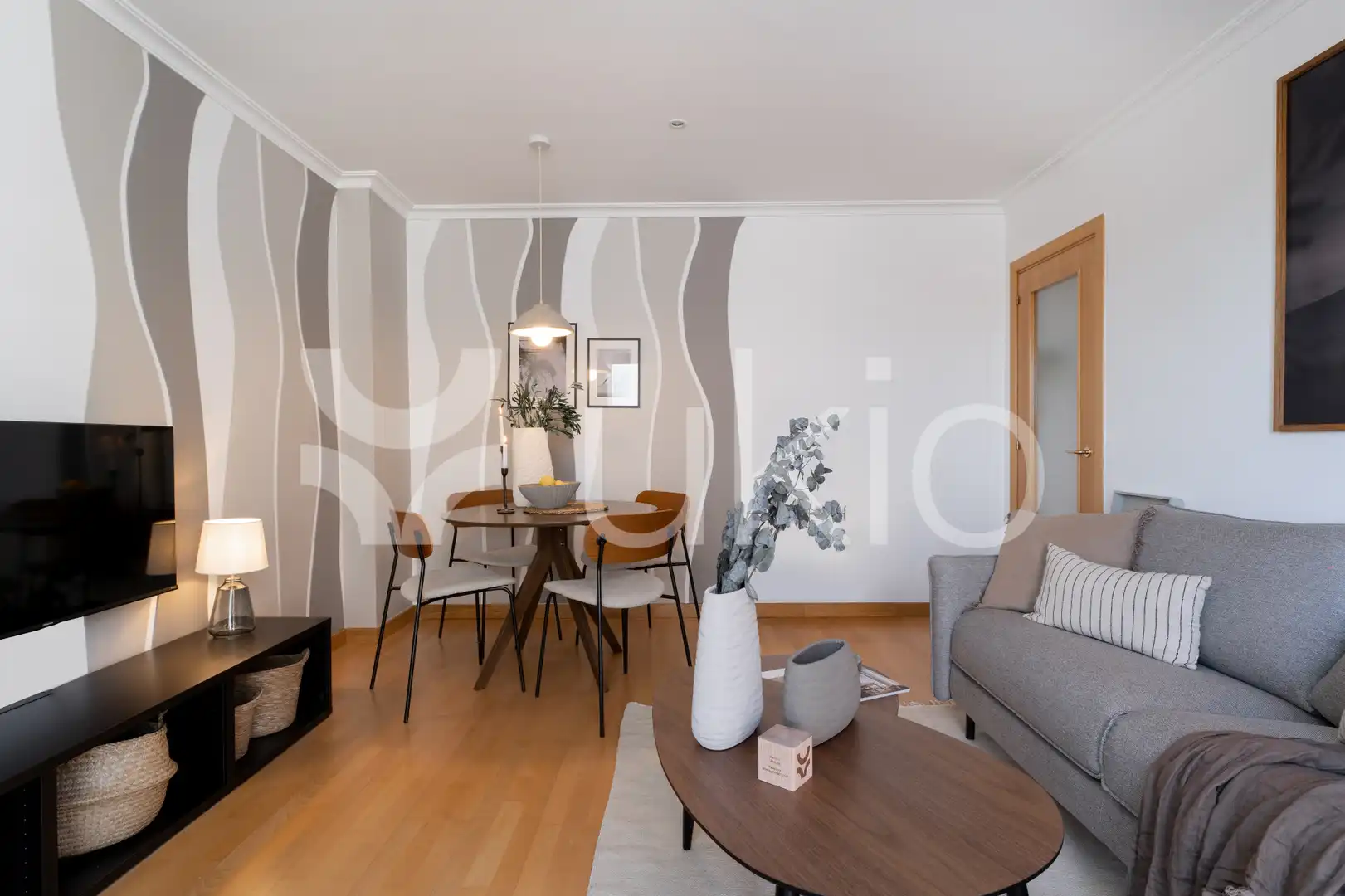 Sala d'estar de Apartament de lloguer en Madrid amb Aire condicionat, Calefacció i Moblat