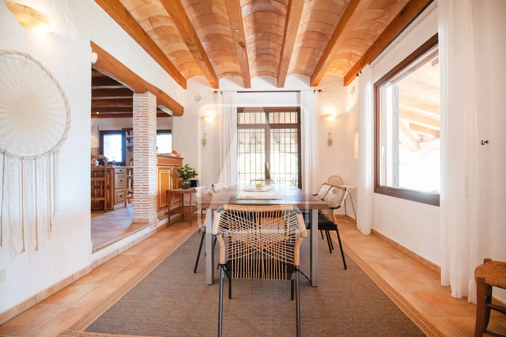 Comedor de Finca rústica en venta en Benissa con Calefacción, Jardín privado y Terraza
