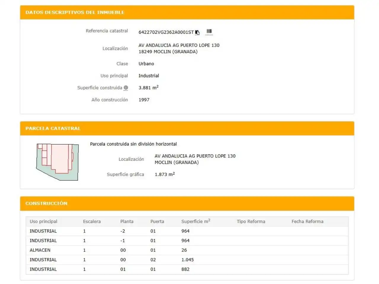 Jardín de Edificio en venta en Moclín