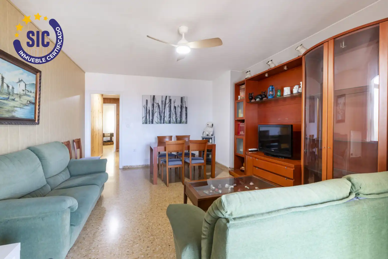 Sala de estar de Piso en venta en Sueca con Jardín privado, Terraza y Balcón