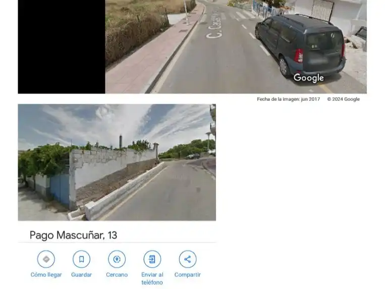 Vista exterior de Garaje de alquiler en Urbanización Santa Rosa