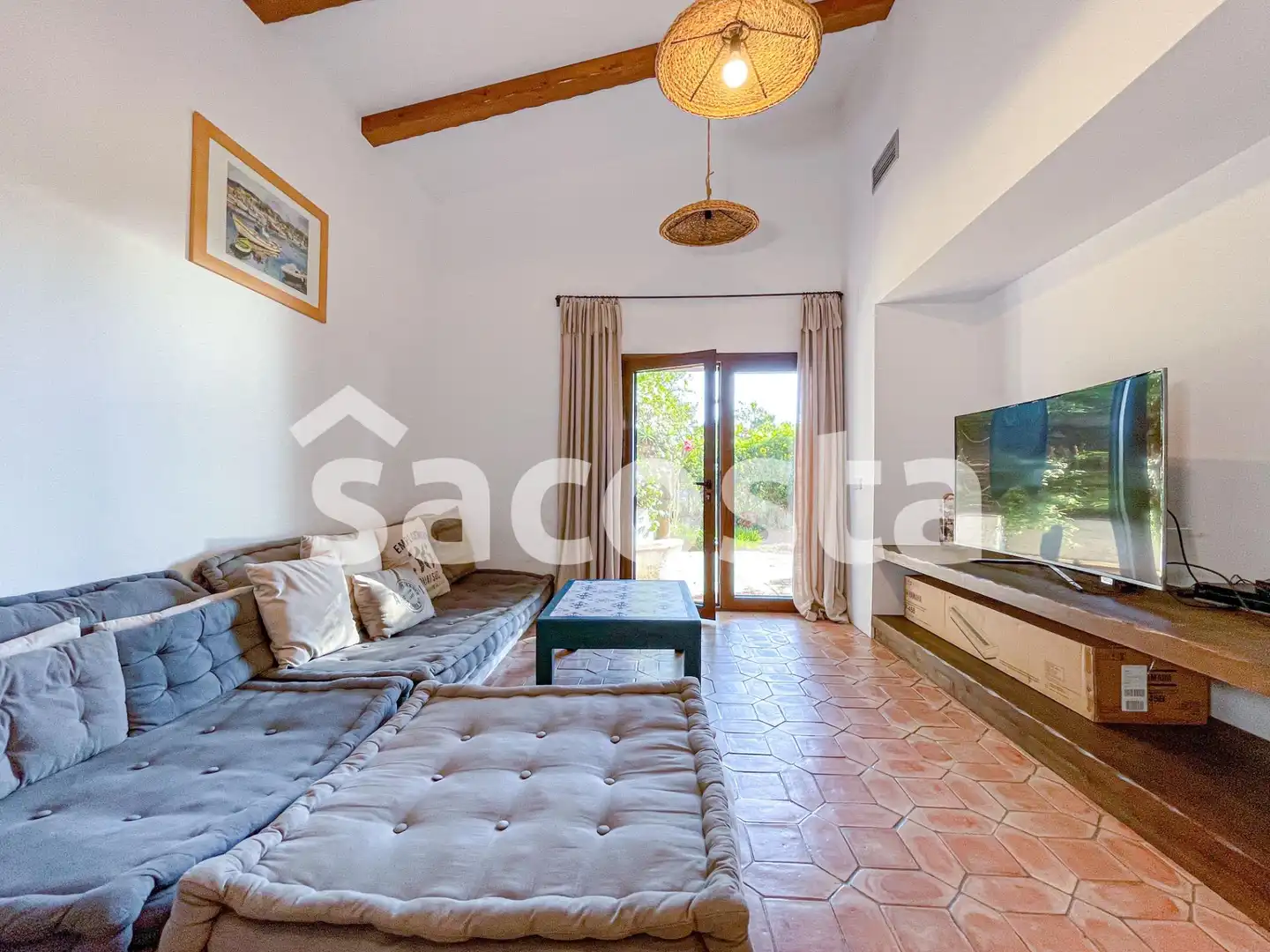 Sala de estar de Casa o chalet en venta en Lloret de Mar con Aire acondicionado, Calefacción y Jardín privado