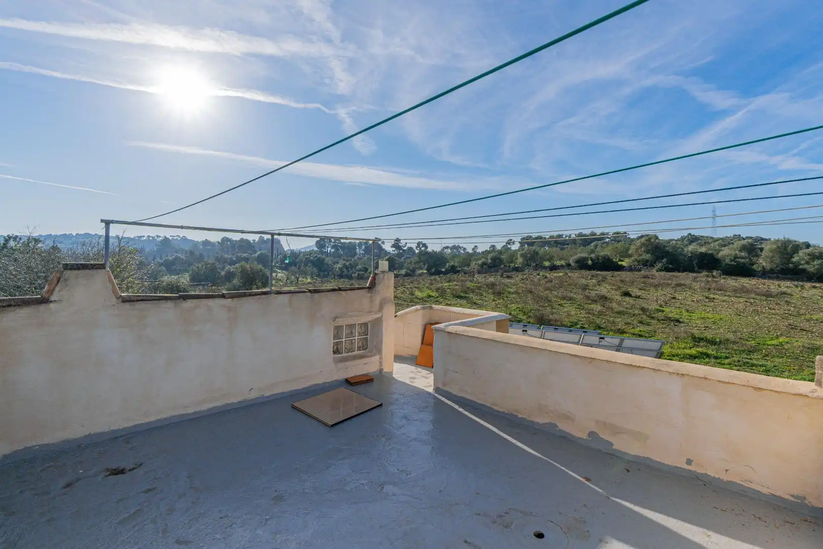 Terrasse von Country house zum Verkauf in Sineu mit Klimaanlage, Heizung und Privatgarten