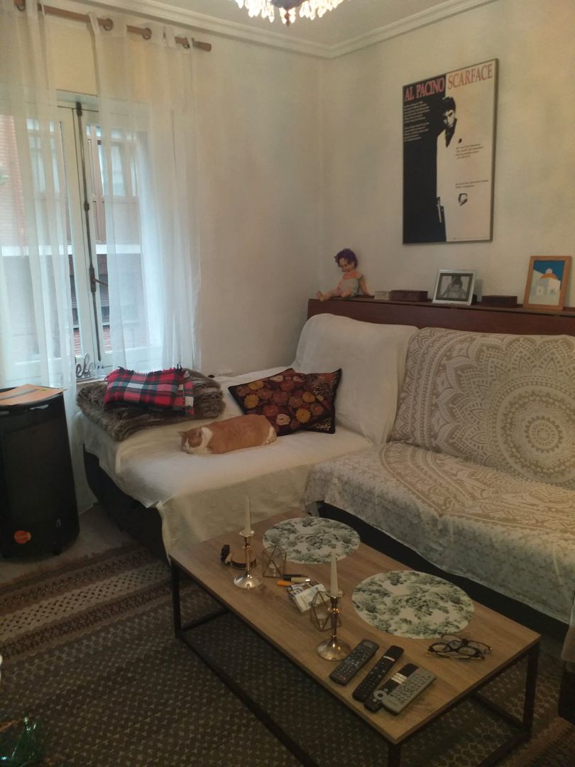 Sala de estar de Piso en venta en Oviedo  con Parquet