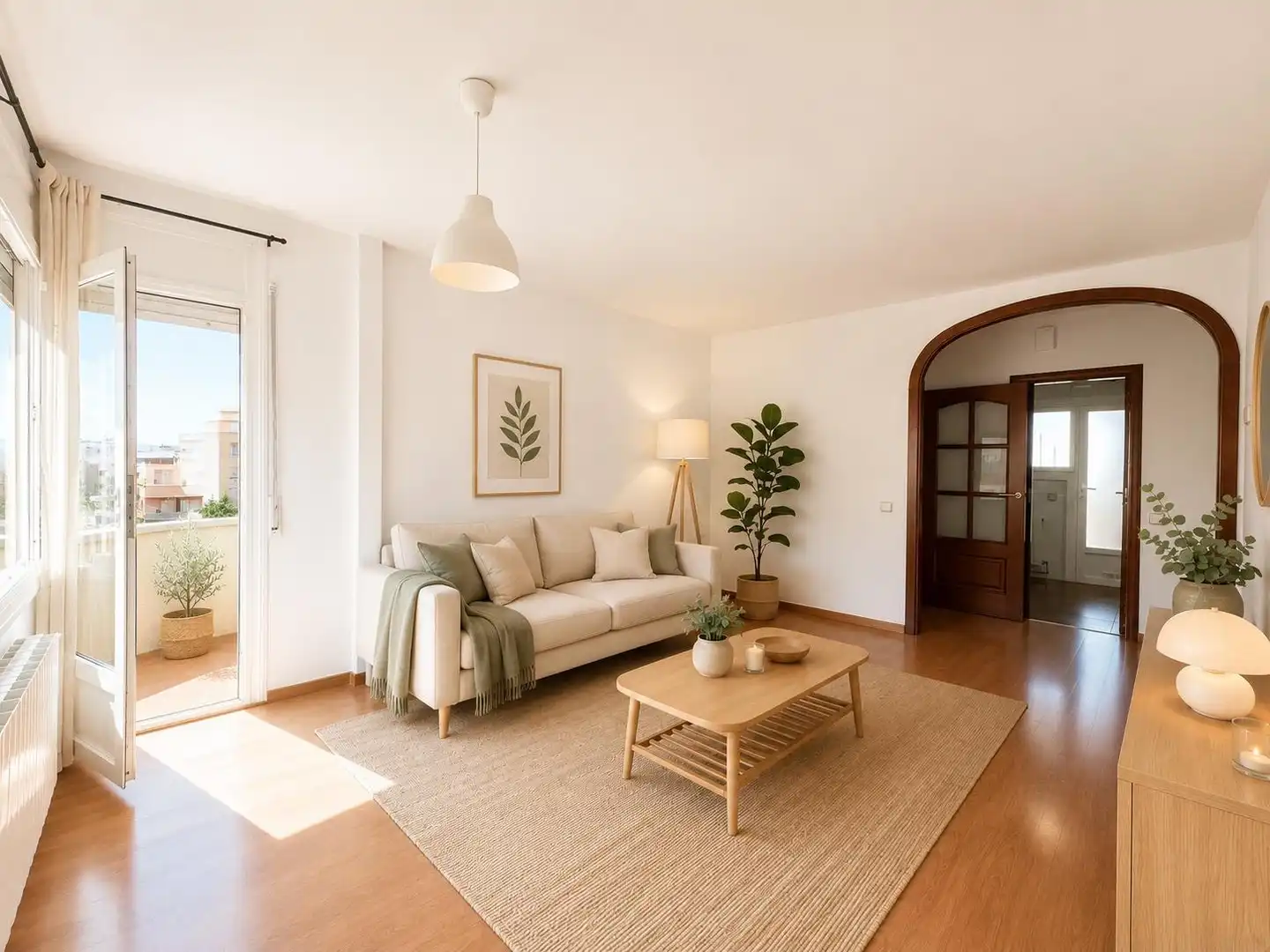 Sala de estar de Piso en venta en Terrassa con Calefacción, Balcón y Alarma