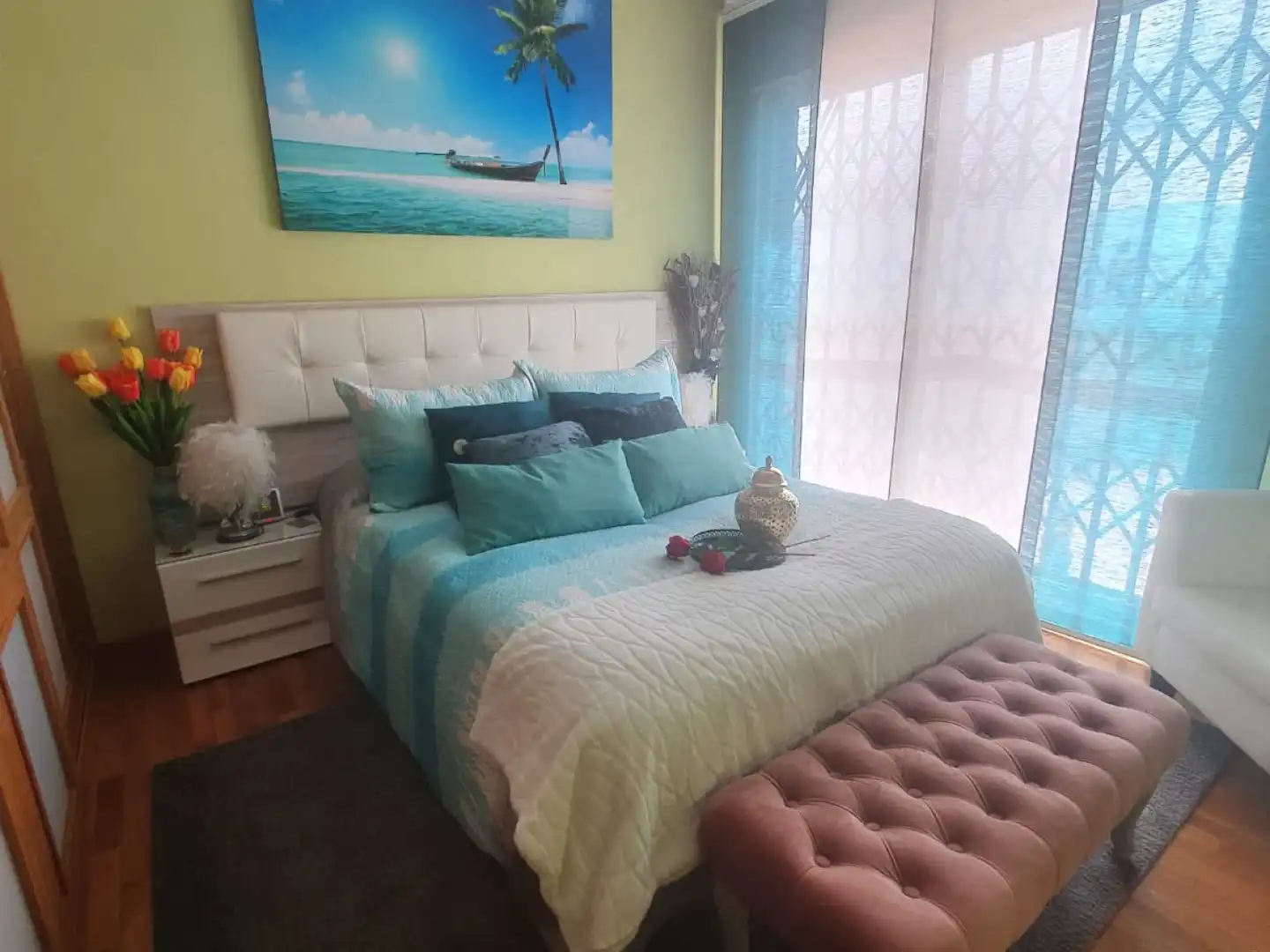 Bedroom of Attic for rent in Murcia  with Air Conditioner, Heating and Terrace
