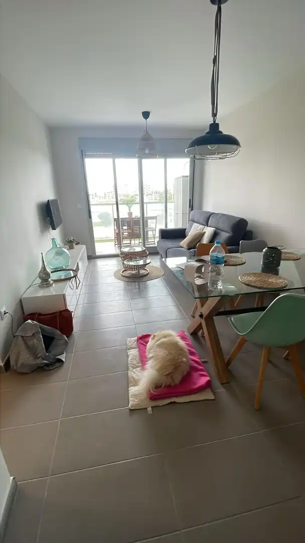 Sala de estar de Piso de alquiler en Moncofa con Jardín privado, Terraza y Amueblado