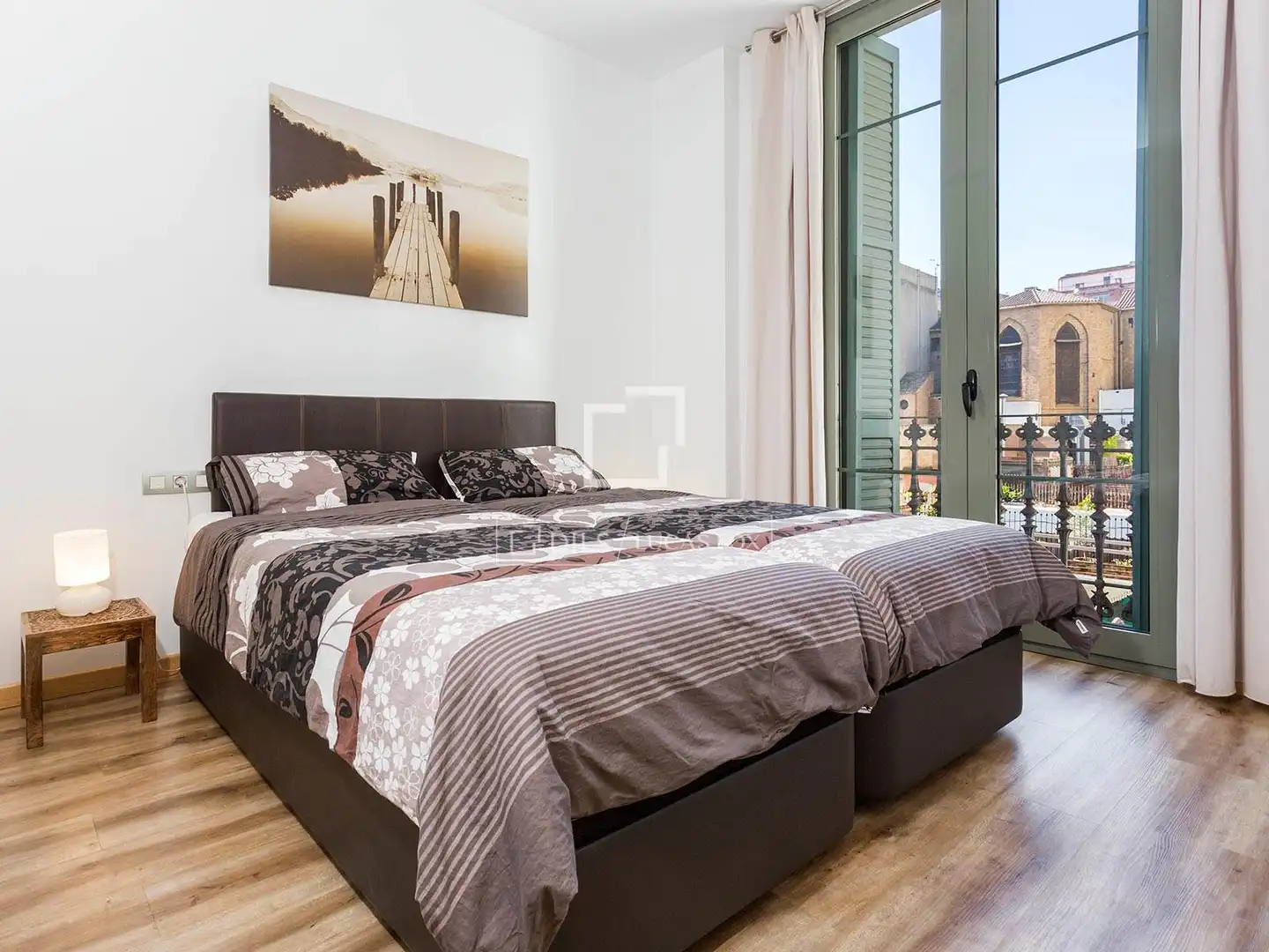 Schlafzimmer von Wohnung zum Verkauf in Barcelona mit Klimaanlage, Heizung und Parkett
