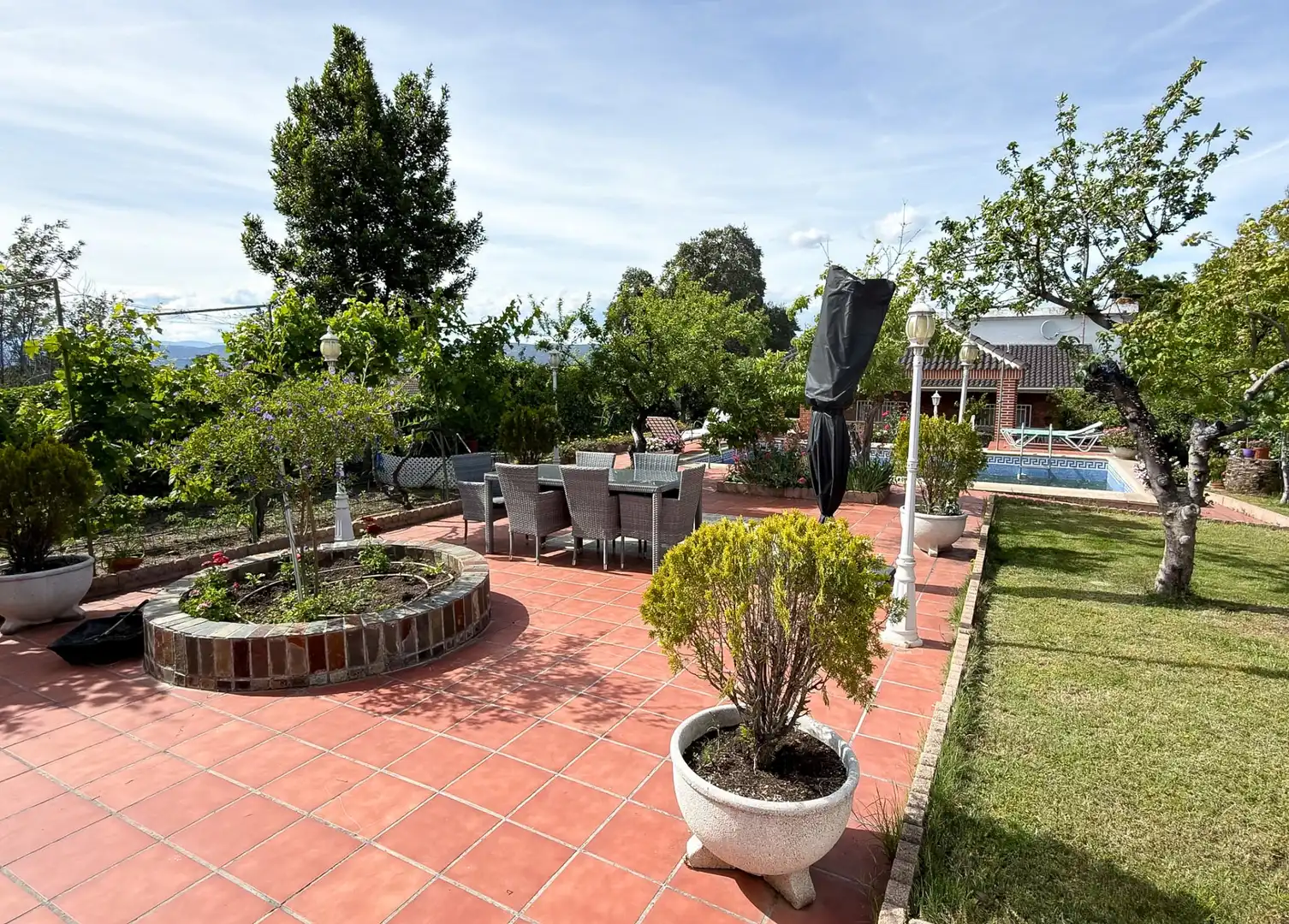 Terrassa de Casa o xalet en venda en Santa Cruz del Retamar amb Calefacció, Jardí privat i Terrassa