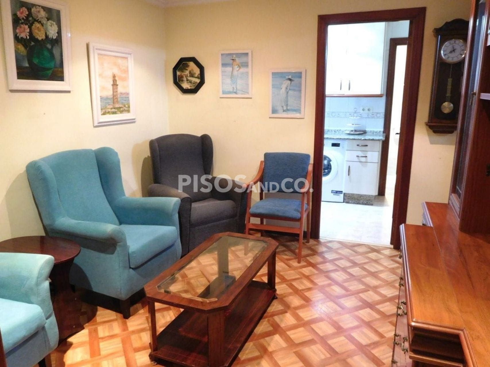 Sala de estar de Piso en venta en A Coruña Capital  con Amueblado