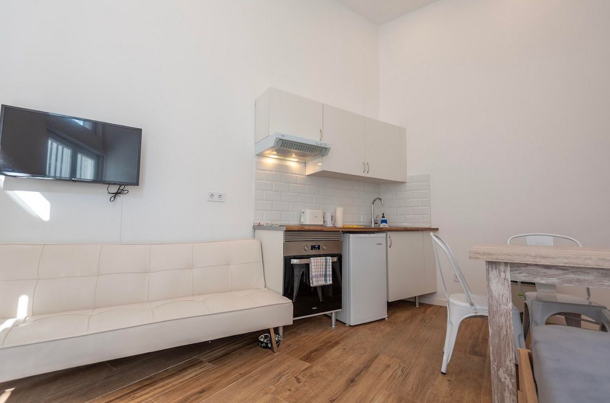Kitchen of Flat for sale in  Madrid Capital  with Air Conditioner, Heating and Parquet flooring
