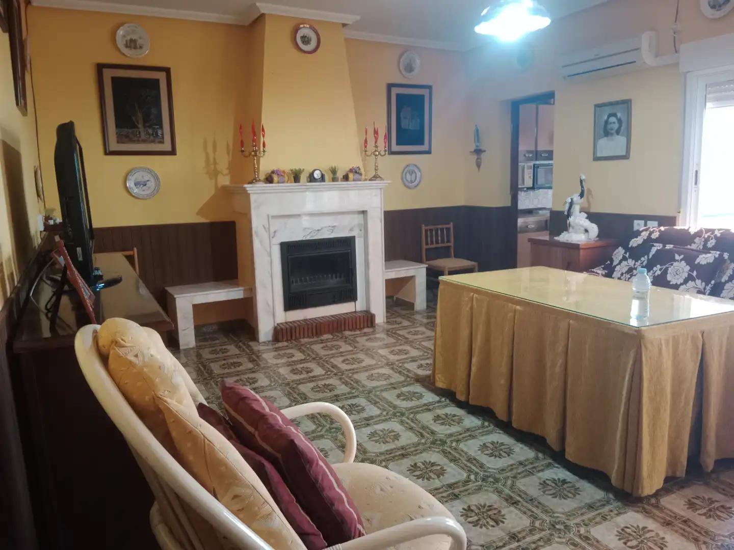 Dining room of Detached homes for sale in Villanueva de la Reina  with Air Conditioner and Balcony