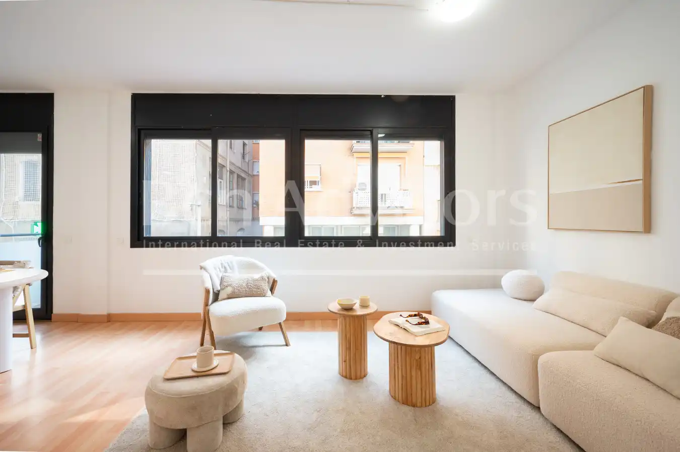 Sala d'estar de Casa o xalet en venda en Barcelona amb Aire condicionat, Parquet i Terrassa