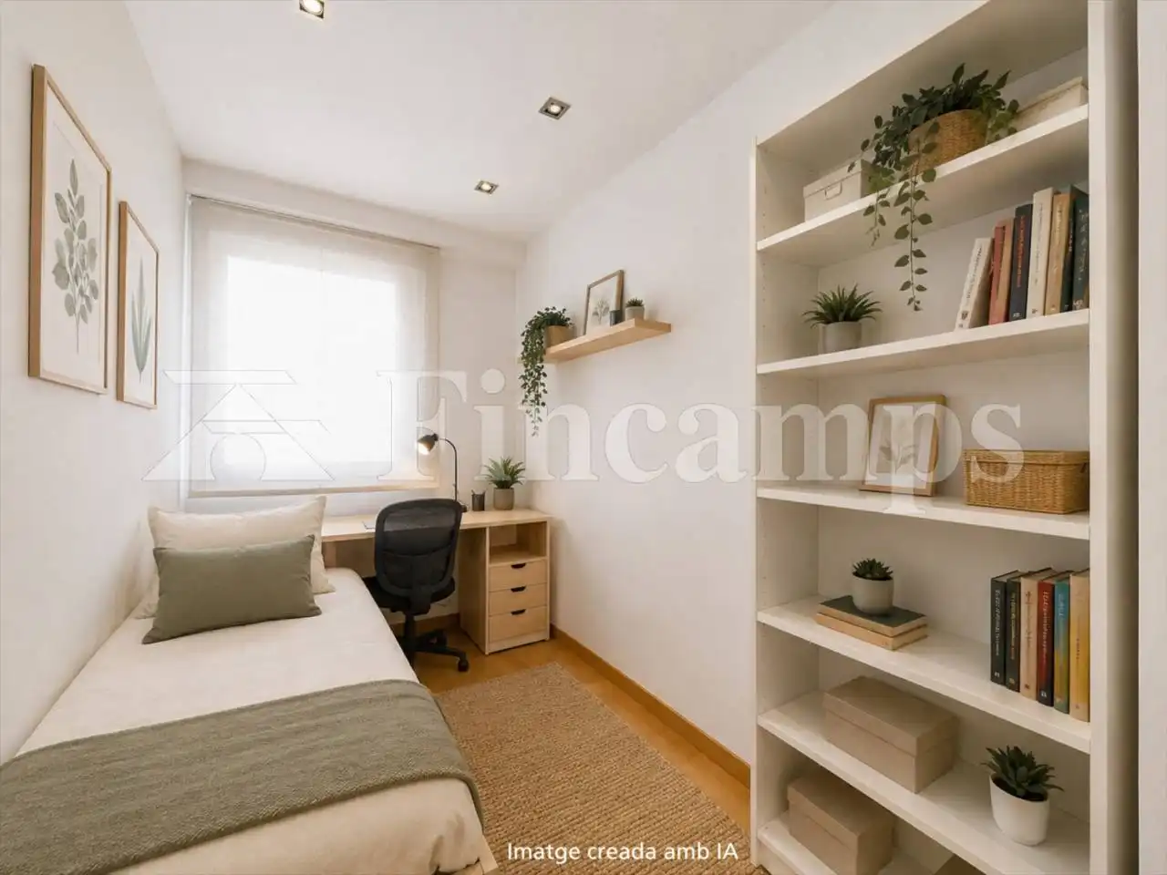 Schlafzimmer von Dachboden zum Verkauf in Terrassa mit Klimaanlage, Heizung und Parkett
