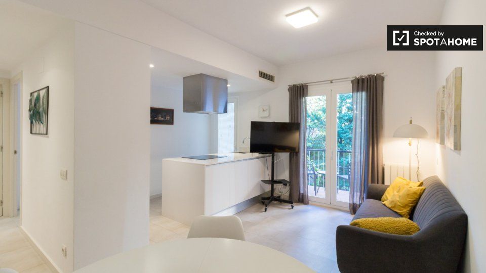 Kitchen of Flat to rent in  Barcelona Capital  with Air Conditioner, Heating and Furnished