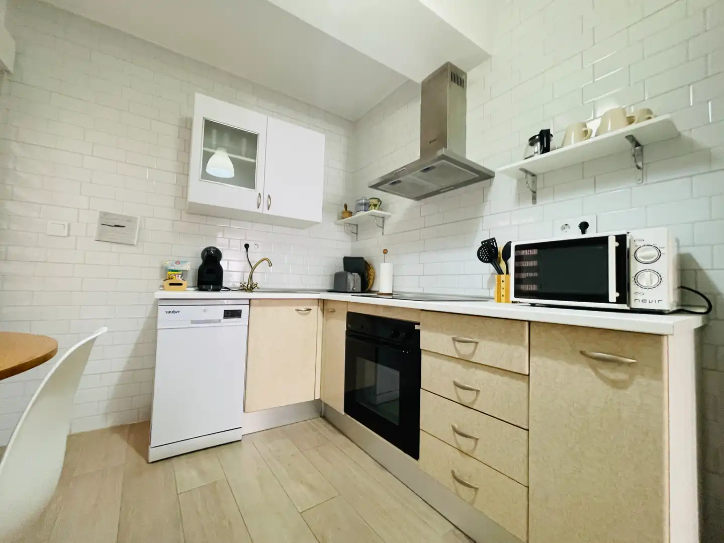 Kitchen of Flat for sale in La Guardia  with Air Conditioner, Heating and Furnished
