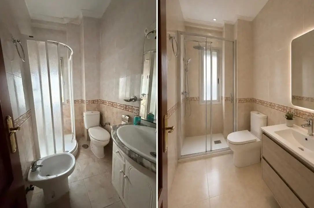 Bathroom of Flat for rent in Sevilla  with Air Conditioner and Furnished