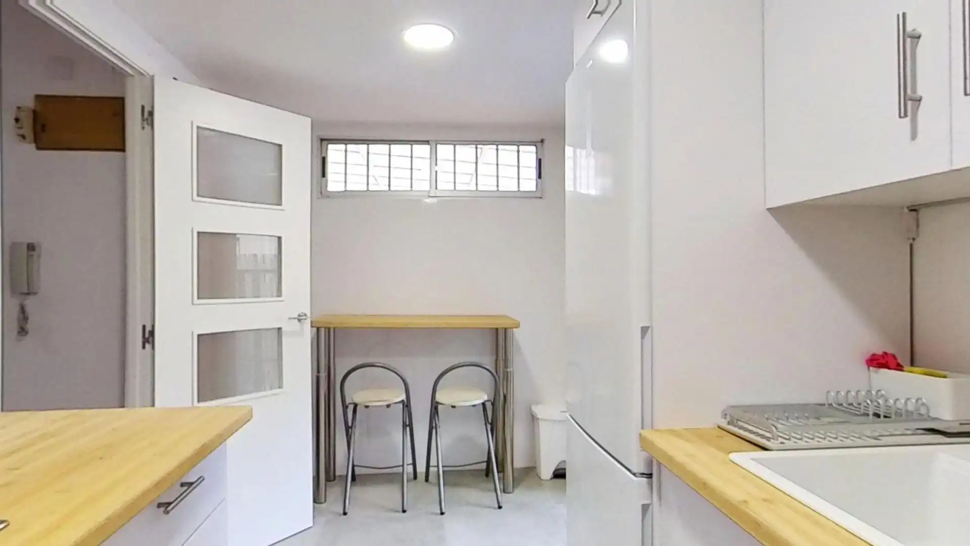 Küche von Wohnung zur Miete in Valencia mit Terrasse, Möbliert und Balkon